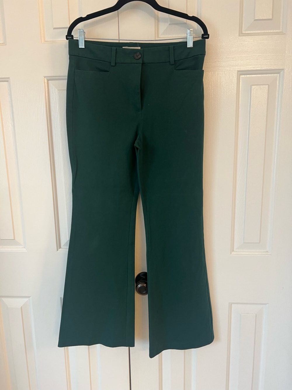 LOFT Sutton Flare Forest Green Women's Dress Pants